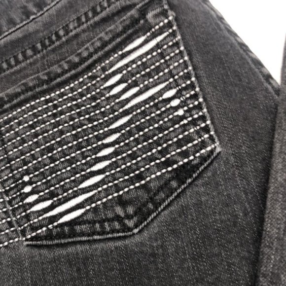 RARE ROCK & REPUBLIC BERLIN SKINNY JEANS 25x34 BLACKWASH MADE IN USA 🇺🇸 - Picture 14 of 14